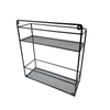 Zhaosheng - Estante de alambre para el hogar, soporte de pared para baño, estante de almacenamiento para cocina, soporte para especias