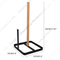 Zhaosheng Hardware - Soporte para toallas de papel de cocina de madera de metal, soporte para rollo de papel de seda para baño, almacenamiento en encimera