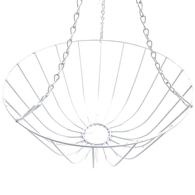 Zhaosheng Hardware - Cesta colgante para decoración de jardín con forro de coco, maceteros colgantes, cestas colgantes de coco de forma redonda