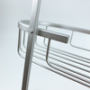 Zhaosheng - Organizador de ducha de aluminio inoxidable, estante de almacenamiento para baño colgante, estante de ducha con 2 ganchos