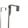 Zhaosheng Hardware - Ganchos para colgar sobre la puerta, estante para colgar llaves de baño, perchas de puerta de metal, gancho para ropa y toallas