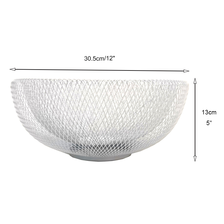 Zhaosheng Hardware - Cesta de almacenamiento de frutas de alambre de metal, organizador de almacenamiento de alimentos, soporte decorativo para fruteros