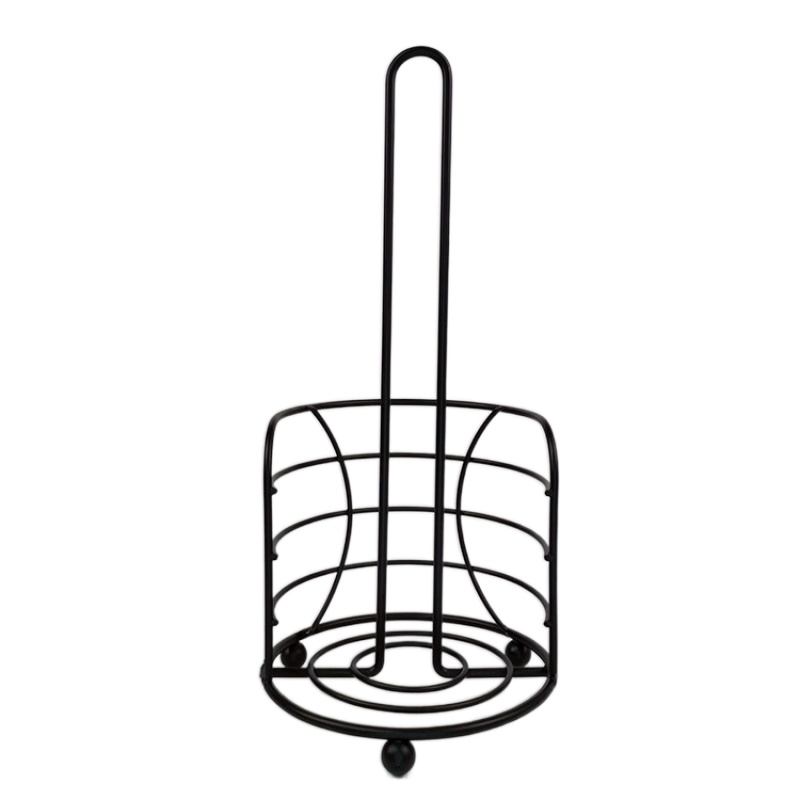 Zhaosheng Hardware - Portarrollos de papel higiénico de alambre negro para cocina