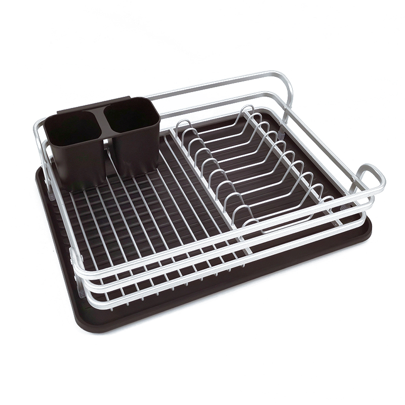 Zhaosheng Hardware - Escurridor de platos de aluminio, estante para secar platos, almacenamiento de cocina