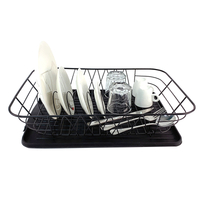 Zhaosheng Hardware - Escurridor de platos negro con escurridor