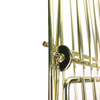Zhaosheng Hardware - Escurreplatos plegable de alambre de metal de 2 niveles, chapado en oro