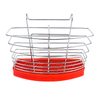 Zhaosheng Hardware - Estante para secar platos de cocina de 2 niveles, color rojo