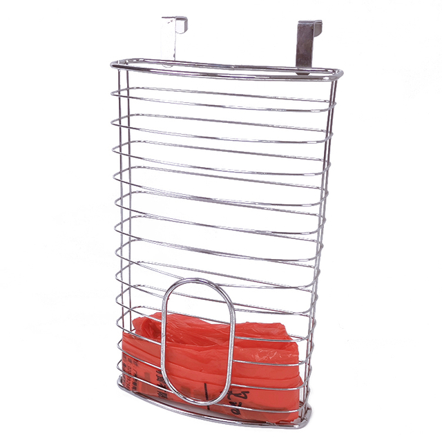 Zhaosheng Hardware - Sobre el gabinete Bolsa de comestibles Soporte de almacenamiento Bolsas de basura Ahorro Alambre de metal Organizador de bolsas de plástico