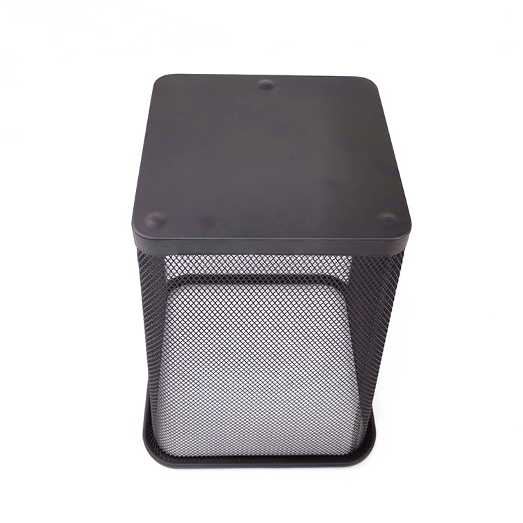 Zhaosheng Hardware -Cubo de Basura Baño Comercial Cubo de Basura de Malla metálica Redonda Bote de Basura Botes de Basura Cesta de Basura de Malla