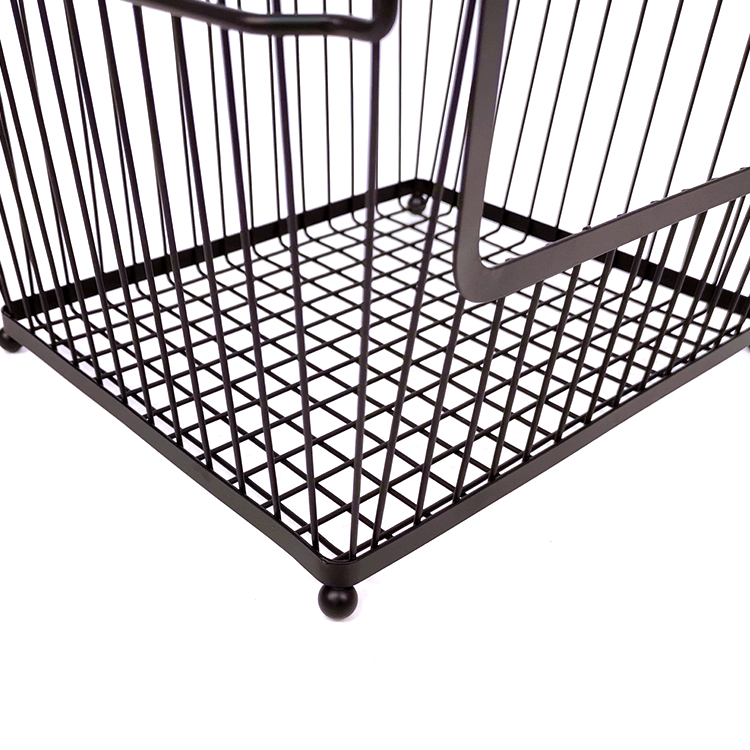 Hardware Zhaosheng - Organizador casero de almacenamiento de metal de hierro Bin Fruits Canasta de alambre apilable para el almacenamiento de la cocina