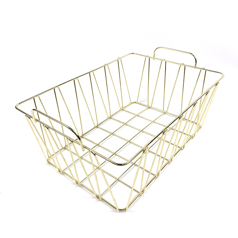 Zhaosheng Hardware - Cesta de malla para uso general, organizador de oficina, cocina, cesta de almacenamiento de metal duradera