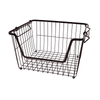 Cesta de almacenamiento apilable para cocina, cesta de frutas de alambre, hardware Zhaosheng