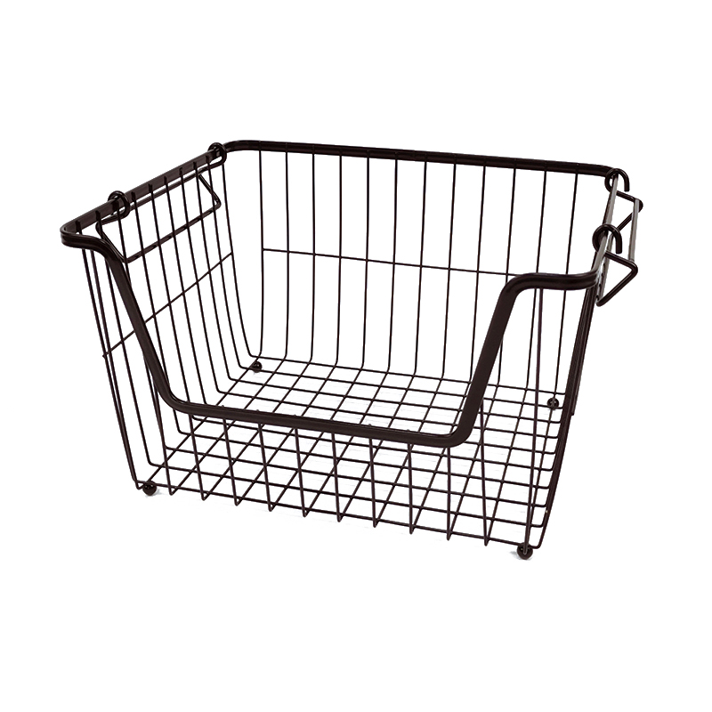 Cesta de almacenamiento apilable para cocina, cesta de frutas de alambre, hardware Zhaosheng
