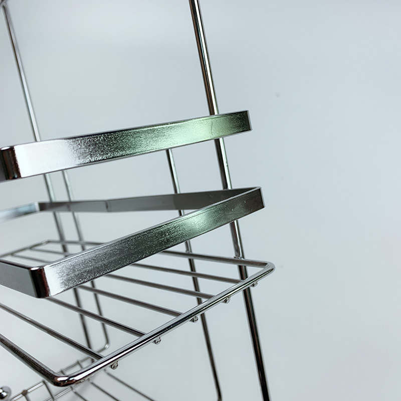 Zhaosheng - Estante de baño con cesta para ducha, almacenamiento colgante de metal de 2 niveles