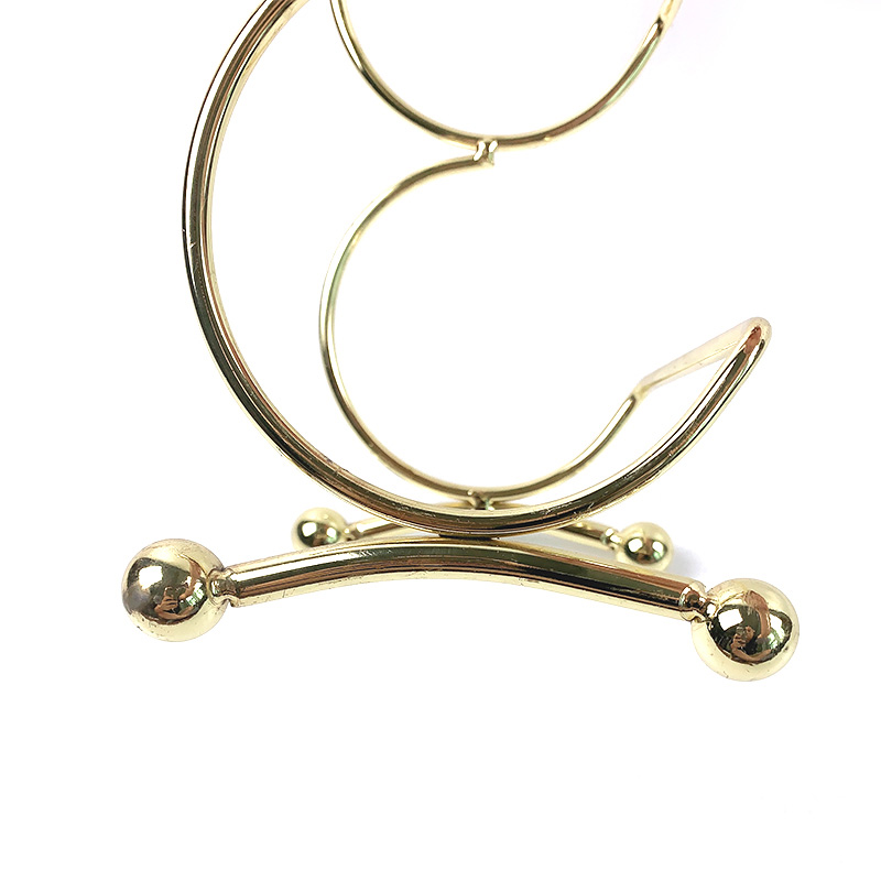 Zhaosheng Hardwar - Soporte para Botellas de Vino Decoración Soporte para Almacenamiento de Botellas de Vino Dorado Estante para Vino de Alambre