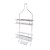 Zhaosheng - Estante de almacenamiento para baño sobre cabezal de ducha, estante para inodoro, cesta de ducha colgante, carrito de ducha de metal