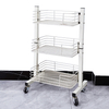 Zhaosheng Hardware - Carro organizador de almacenamiento de baño de metal multifunción de 3 niveles con ruedas