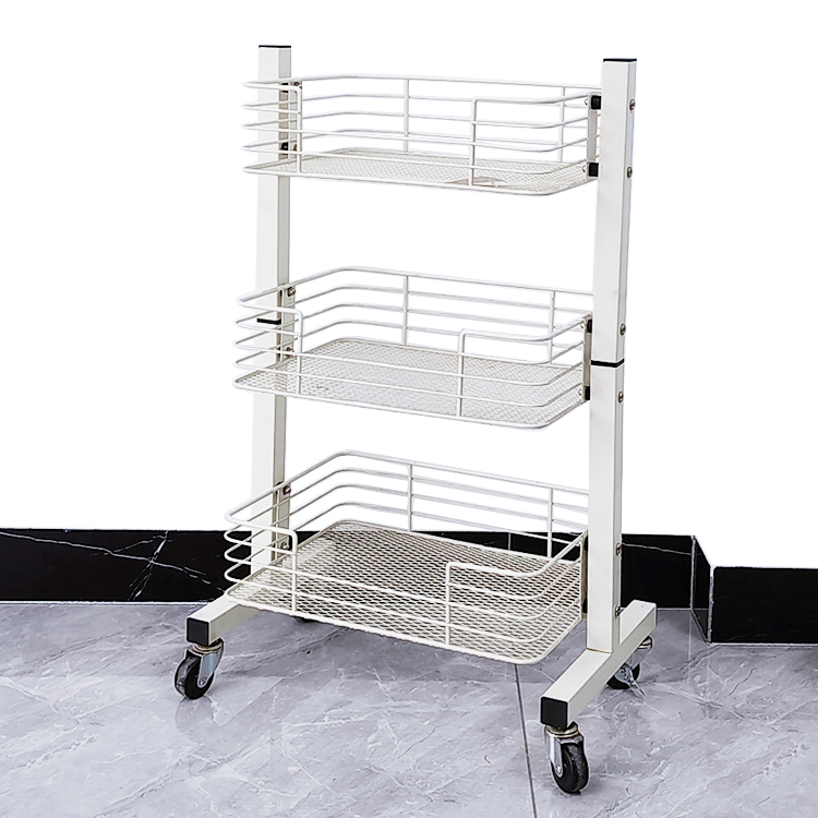 Zhaosheng Hardware - Carro organizador de almacenamiento de baño de metal multifunción de 3 niveles con ruedas
