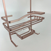 Zhaosheng - Venta al por mayor Carrito de ducha de baño Organizador Cesta de almacenamiento Carrito de ducha de aluminio con ganchos