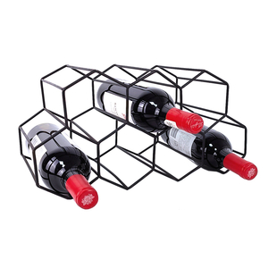 Zhaosheng Hardware - Estante de alambre para vino, soporte para botellas de vino, estante de metal para vino