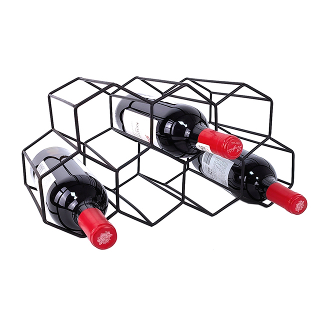 Zhaosheng Hardware - Estante de alambre para vino, soporte para botellas de vino, estante de metal para vino