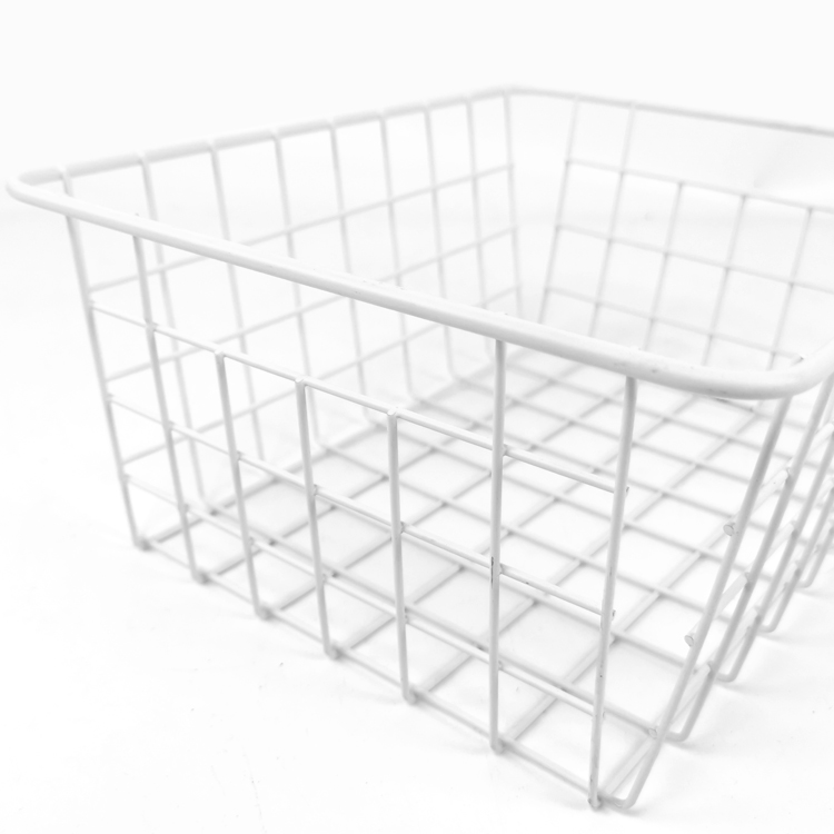 Zhaosheng Hardware - Cesta de almacenamiento de hierro con asa para despensa y baño