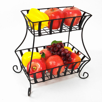 Zhaosheng Hardware - Cestas de frutas de alambre metálico con 2 neumáticos
