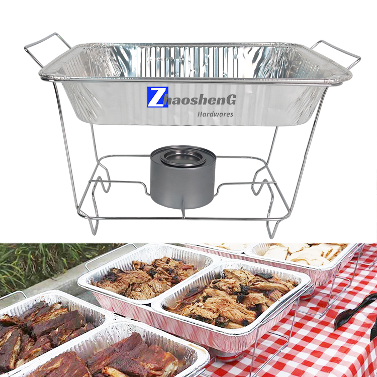 Zhaosheng Hardware - Rejilla plegable para calentador de alimentos, rejilla plegable de alambre para sartenes de tamaño completo