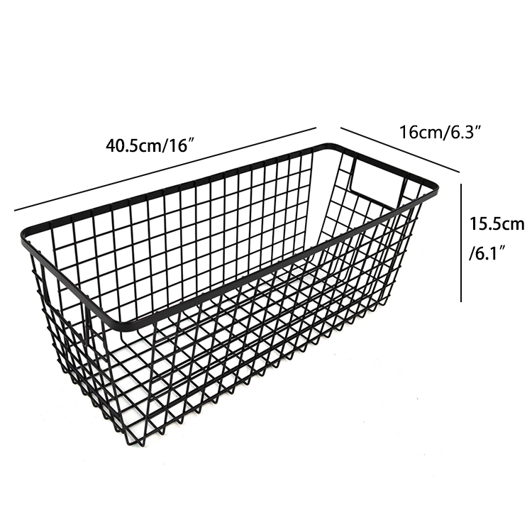 Zhaosheng Hardware - Cesta de almacenamiento para despensa, gabinete, cestas de cocina, organizador de alambre de metal