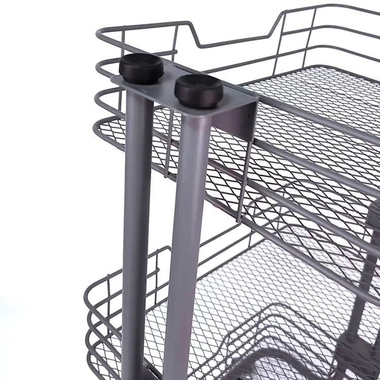 Carro de almacenamiento de verduras de metal