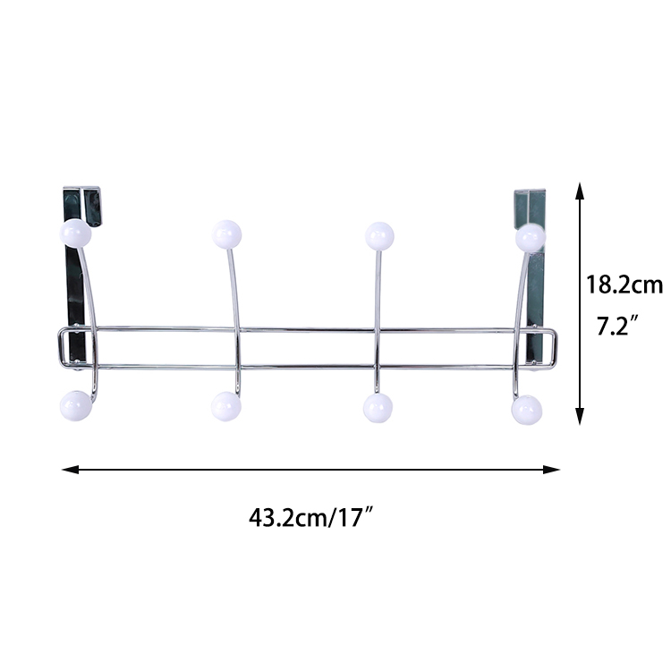 Zhaosheng Hardware - Percha para colgar sobre la puerta Ganchos para ropa de acero inoxidable Perchas para ropa Ganchos para colgar abrigos