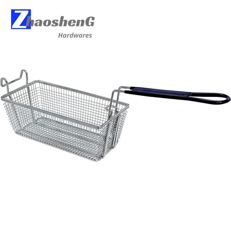 Cesta para freír de 9 galones, cesta para freidora de patatas fritas de acero inoxidable con mango plegable