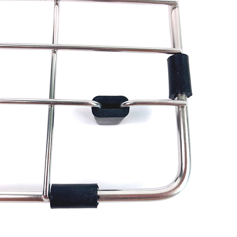 Rejilla de fregadero de acero inoxidable de 11,8' X 10' para fregadero de granja con orificio de drenaje central Ø3 Ø6