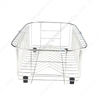 Zhaosheng Hardware - Colador de acero inoxidable 304, cesta para fregadero, escurridor, rejilla para secar frutas y verduras en el fregadero, rejilla para platos