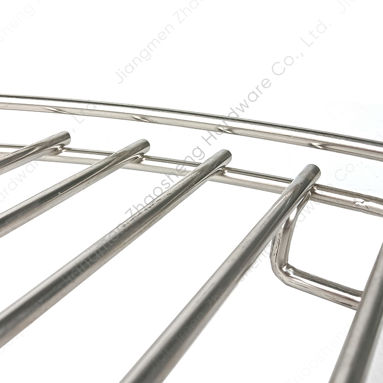 Zhaosheng Hardware - Rejilla redonda para fogatas de gas para exteriores, rejilla para servir, rejilla para cocinar, rejilla para barbacoa de acero inoxidable