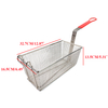 Zhaosheng Hardware - Cesta para freidora de pescado con gancho frontal