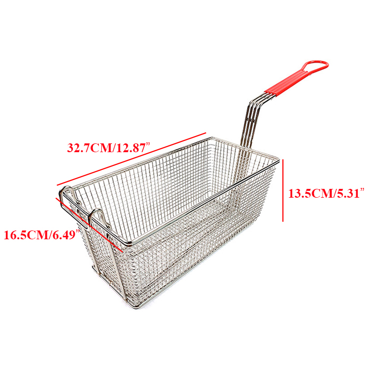 Zhaosheng Hardware - Cesta para freidora de pescado con gancho frontal
