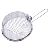 Zhaosheng Hardware - Cesta para freír patatas fritas redondas de acero inoxidable con mango plegable