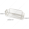 Zhaosheng - Cesta de almacenamiento colgante de acero inoxidable para baño, estante esquinero, paquete de 2, carrito de ducha adhesivo