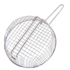 Zhaosheng - Cesta de freidora de malla gruesa de 12 pulgadas, colador de alimentos, cesta redonda para freidora, olla para freír