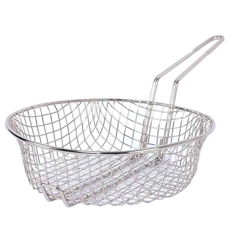 Zhaosheng Hardware - Cesta para freír de malla gruesa de 10.0 in, colador de cocina, cesta culinaria