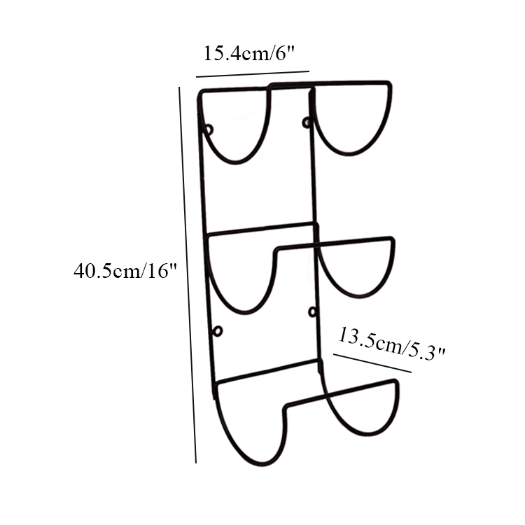 Zhaosheng Hardware - Soporte de exhibición para almacenamiento de vino, decoración de pared, estante de almacenamiento de cocina, estante para vino montado en la pared