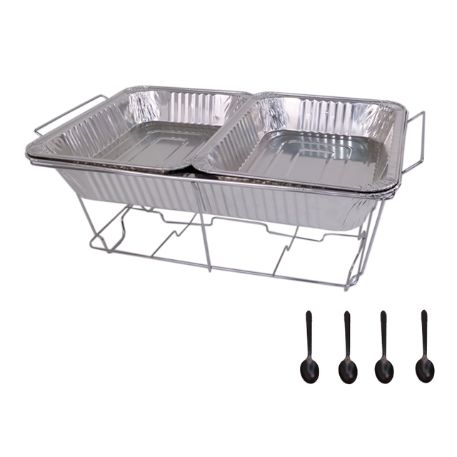 Zhaosheng Hardware - Hotel Restaurante Catering Platos para servir Estantes de exhibición Buffet Conjunto de calentador de alimentos Estante para frotar