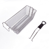 Zhaosheng Hardware - Cesta para freír de acero inoxidable de 9 galones con mango plegable