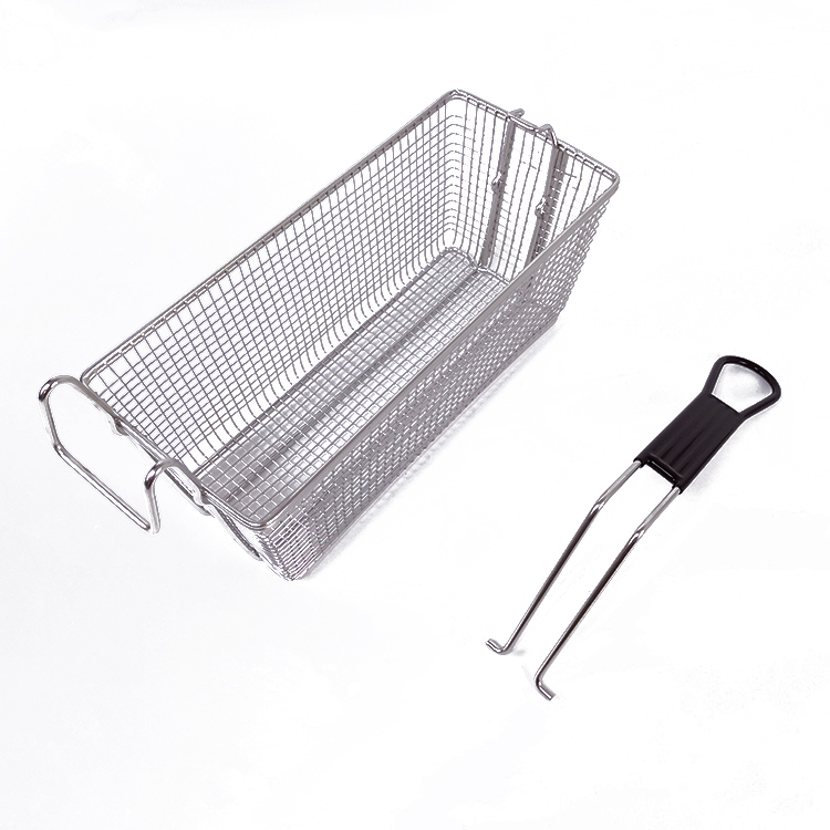 Zhaosheng Hardware - Cesta para freír de acero inoxidable de 9 galones con mango plegable