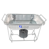 Hardware Zhaosheng - 1/2 Half Size Chafer Stand Party Food Food Warmer Chafing Plato de alambre de alambre