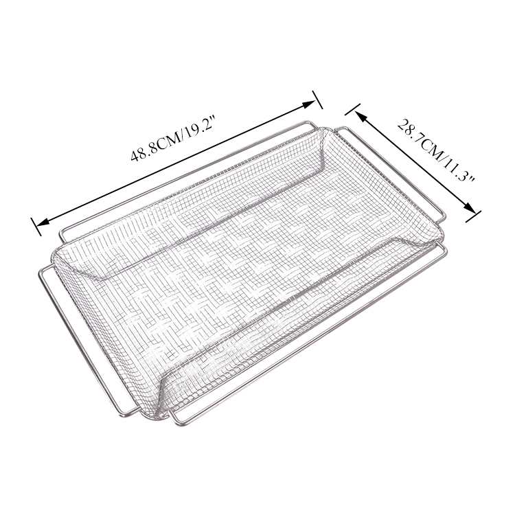 Zhaosheng Hardware - Repuesto de freidora de aire de acero inoxidable, tostadora, horno, cesta para freír, cesta deshidratadora