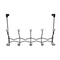 Zhaosheng Hardware - Perchero para toallas para el hogar, organizador de ropa de metal, colgador de sombreros sobre los ganchos de la puerta