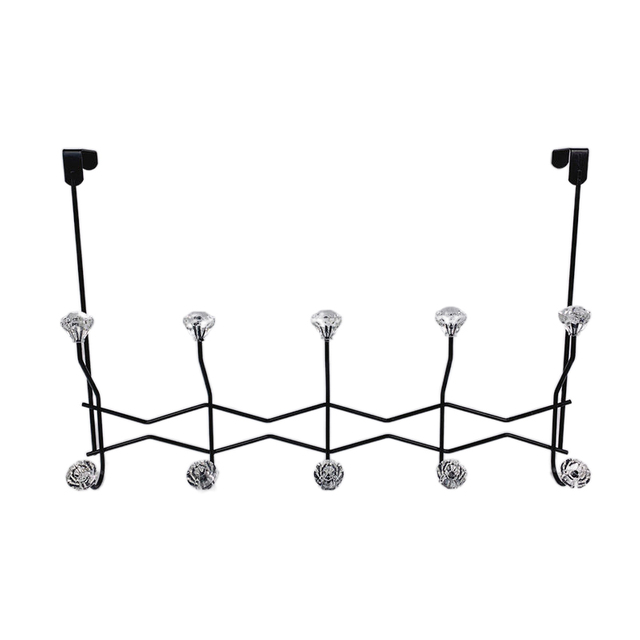Zhaosheng Hardware - Perchero para toallas para el hogar, organizador de ropa de metal, colgador de sombreros sobre los ganchos de la puerta