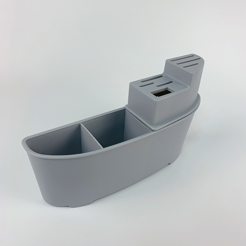Zhaosheng Hardware - Rejilla para secar platos de aluminio con rejilla para secar tazas, bandeja de goteo y soporte para utensilios